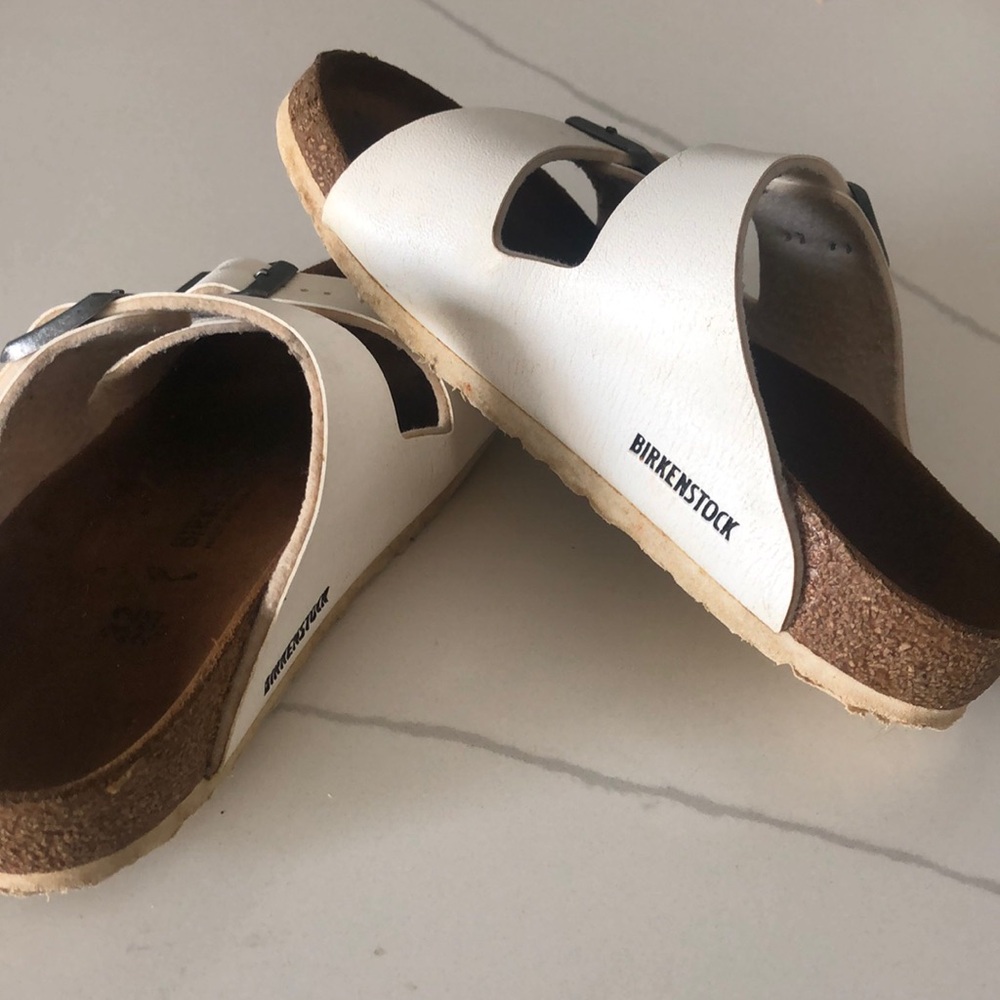 Kids white Birkenstock